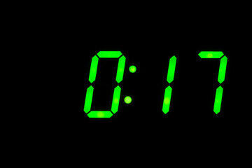 eighties time  alarm clock led display green back to the future timer