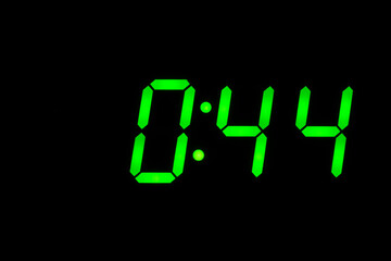 eighties time  alarm clock led display green back to the future timer