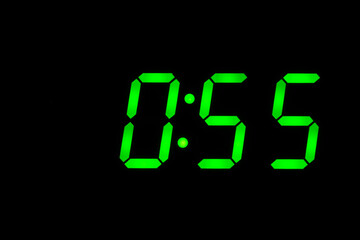 eighties time  alarm clock led display green back to the future timer