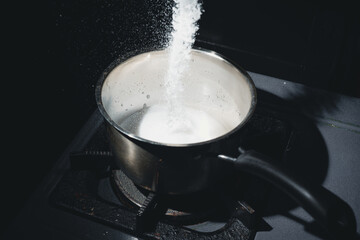 cooking the caramel