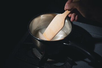 cooking the caramel