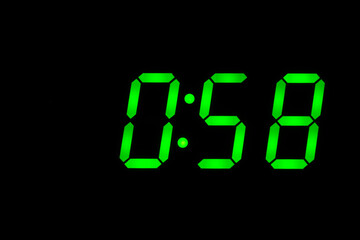 eighties time  alarm clock led display green back to the future timer