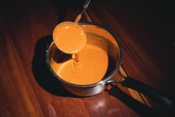 cooking the caramel
