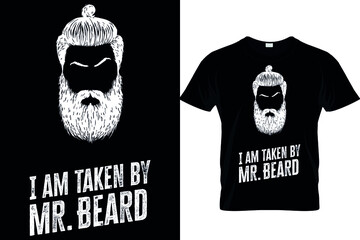Funny beard man women t-shirt