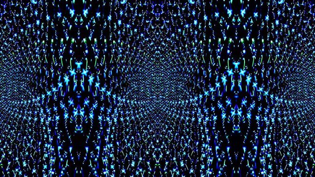 circular lines rotating abstract blue color black background
