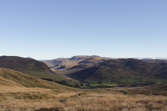 View on Spittal of Glenshee. Cateran Trail, Scottland.