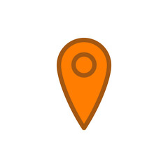 Location icon, map pin, gps mark pointer vector.