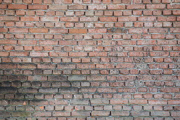 Background of old vintage dirty brick wall