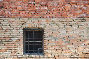 Old brick wall and window