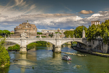 Obraz premium Roma – Castel Sant’Angelo, detto anche Mausoleo di Adriano
