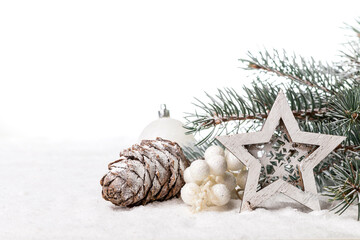 Image with christmas decorations.