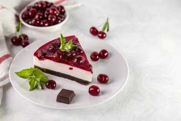 Cherry cheesecake