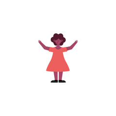 afro little girl