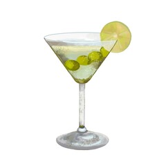 martini with lime