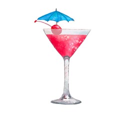 cocktail with cherry
