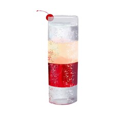 glass of cola with ice