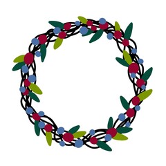 Seamless new year pattern with Christmas berries for fabrics and textiles 