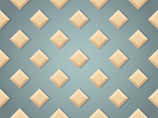 Background with white chocolate bars for holiday Valentines Day banner, vector illustration 10eps