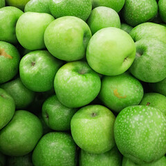 ensemble de pommes granny smith