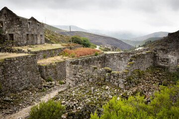 Minas de Regoufe, abandoned Mining Complex of Poca da Cadela, Serra da Freita mountain, Arouca, Aveiro District, Portugal
