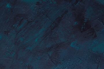 Dark deep ocean blue oil painted background