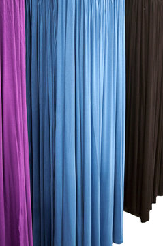 Four Colors of Drapes or Curtains
