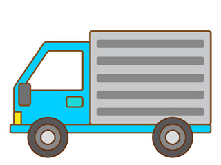 シンプルなトラックのイラスト＿ベクター