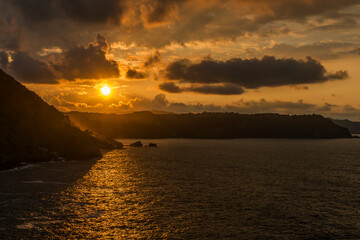 Atardecer en la costa cantábrica