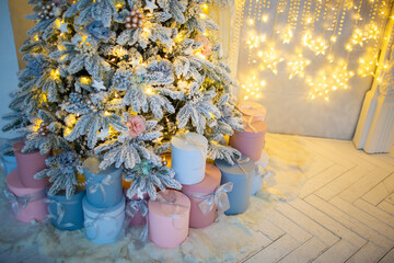 festive christmas and new year decorations	