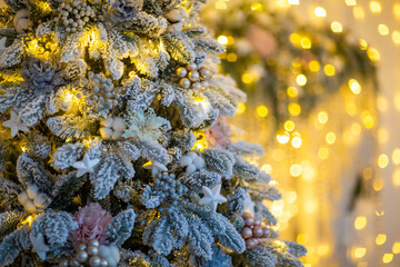 festive christmas and new year decorations	
