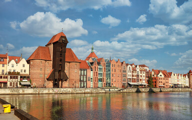 Obraz premium Wielky Mlyn Big mill at Gdansk harbor