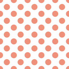 seamless polka red dots pattern