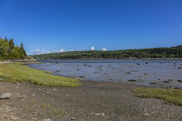 View of the Picturesque Bic Park (Parc national du Bic). Bic Park is located in the Bas-Saint-Laurent tourism region near Rimouski. Quebec Province, Canada.