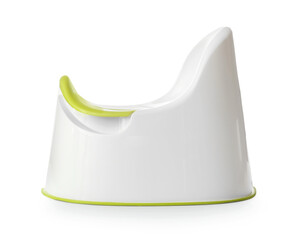 Baby potty on white background
