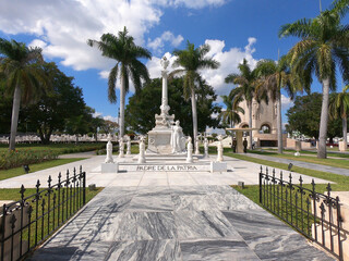 Front view of the Padre de la Patria monument (grave of Carlos Manuel de Céspedes) at the Santa Ifigenia cemetery