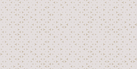 Minimalist geometric seamless pattern. Ornamental modern background. Vector luxury texture with gold formed shapes. Trendy ornament used for design wallpaper, paper, covers, print, business card