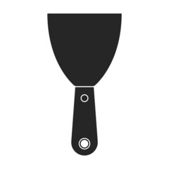 Spatula vector icon.Black vector icon isolated on white background spatula.