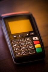 POS unit with shallow depth of field