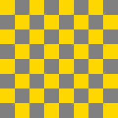 Checkerboard 8 by 8. Grey and Gold colors of checkerboard. Chessboard, checkerboard texture. Squares pattern. Background.
