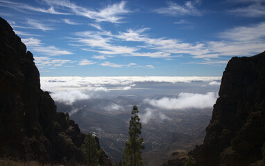 Gran Canaria, central montainous part of the island, Las Cumbres, ie The Summits
