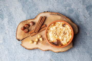 Traditional delicious Turkish dessert; Ashura (Asure)