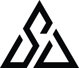 SV letter in a triangle
