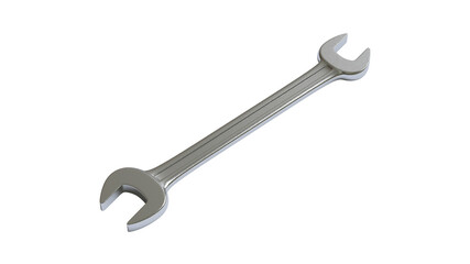 Wrench isolated on white background. 3d illustration.