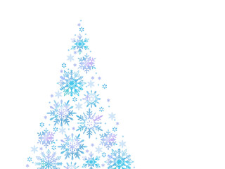 雪の結晶のイラストフレーム