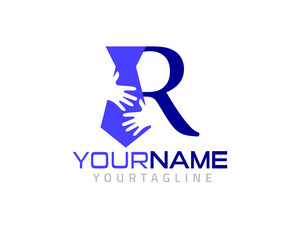 Recruitment logo designed for business and human resources sales, fully customized.