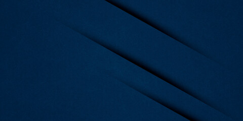 Abstract dark blue shape with different shades	