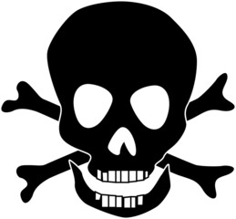 不気味で恐怖のドクロ「シルエット」