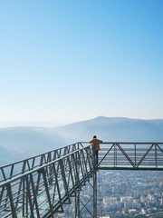 bridge over the city