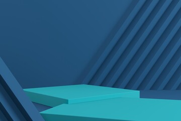 Abstract background for product branding. Mock up scene with empty space minimal style. 3d render