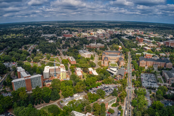 Fototapeta na wymiar Aerial View of a large Public University in Athens, Georgia